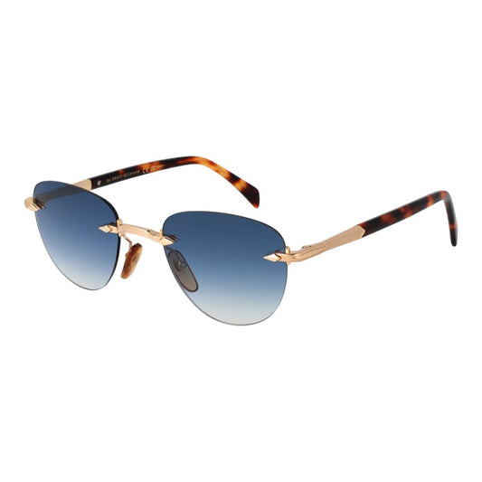 David Beckham Gold Metal Sunglasses