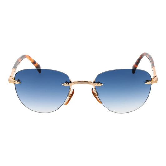 David Beckham Gold Metal Sunglasses