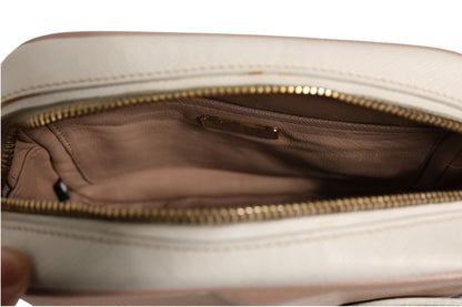 Prada Clay Gray Small Leather Shoulder Bag