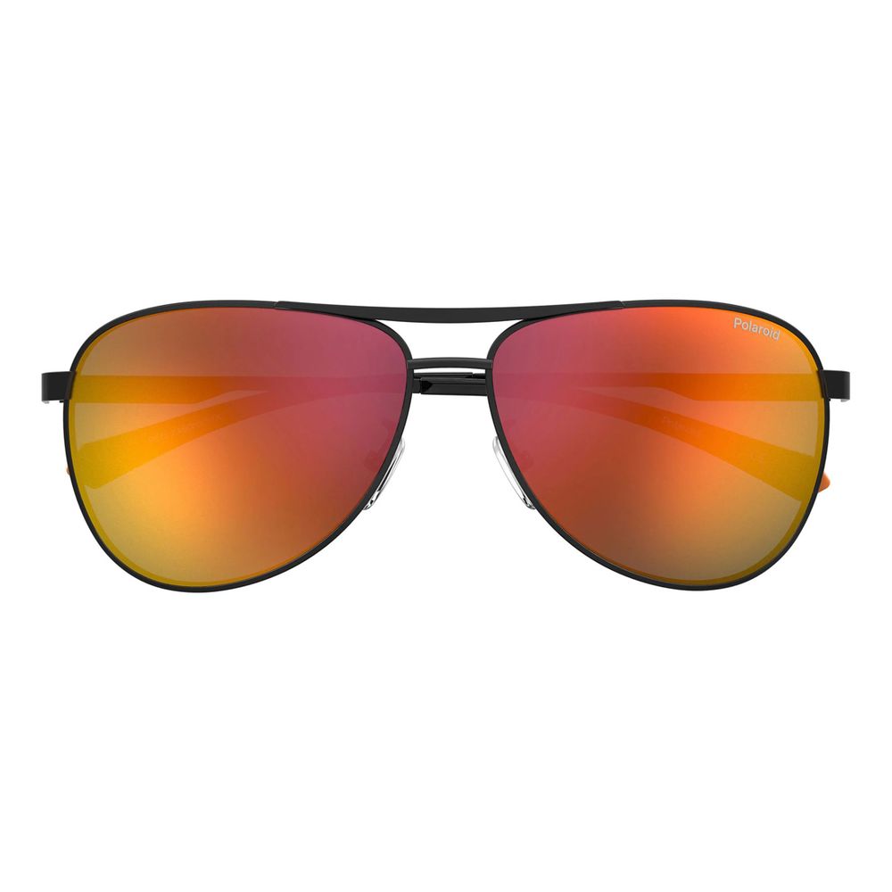 Polaroid Black Stainless Steel Sunglasses