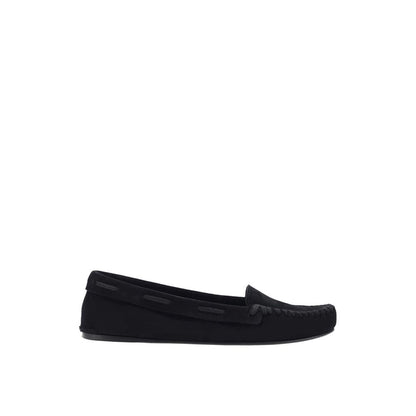 The Row Black Calfskin Flats