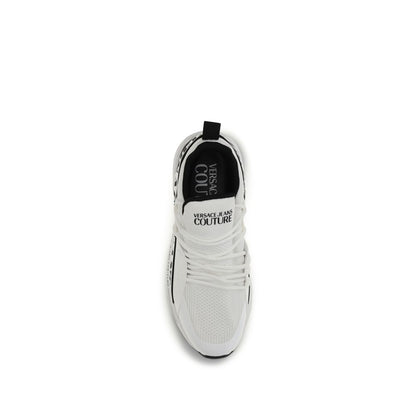 Versace Jeans White Polyester Athletic Sneakers