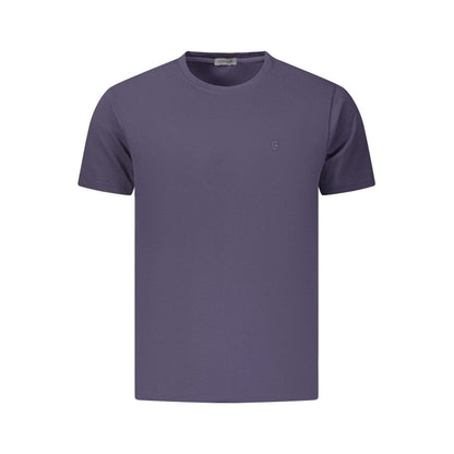 Coveri Moving Blue Cotton Men's T-Shirt