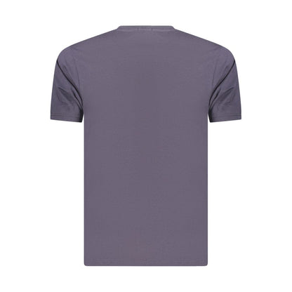 Coveri Moving Blue Cotton Men's T-Shirt