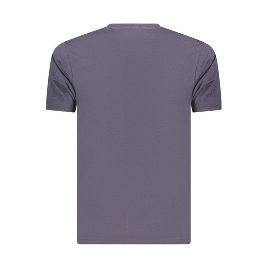 Coveri Moving Blue Cotton Men's T-Shirt