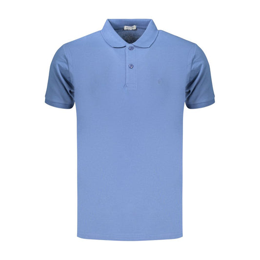 Coveri Moving Blue Cotton Men's Polo Shirt
