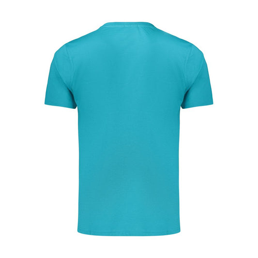 Coveri Moving Azzurro Cotton Men's T-Shirt