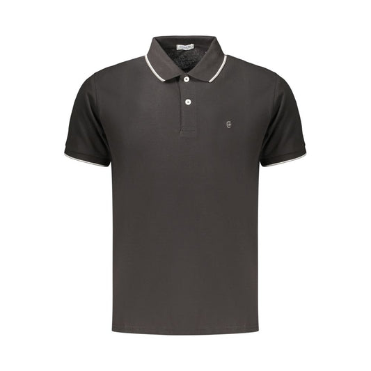 Coveri Moving Black Cotton Men's Polo