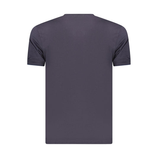 Coveri Moving Blue Cotton Men's T-Shirt