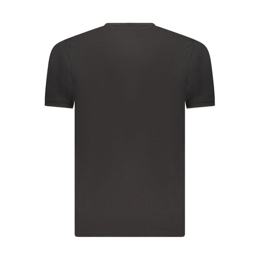 Coveri Moving Black Cotton Men's T-Shirt