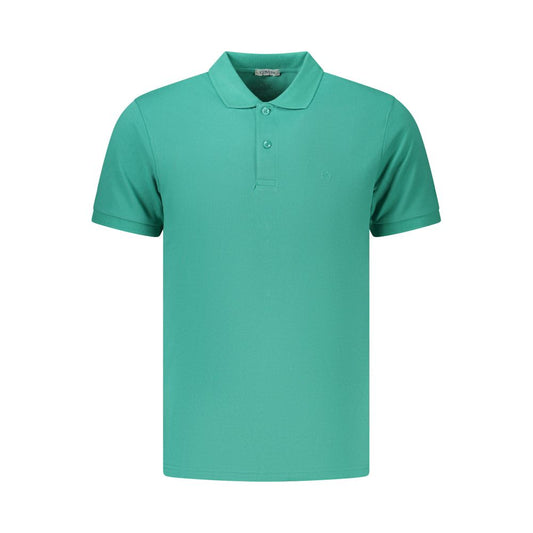 Coveri Moving Green Cotton Men's Polo