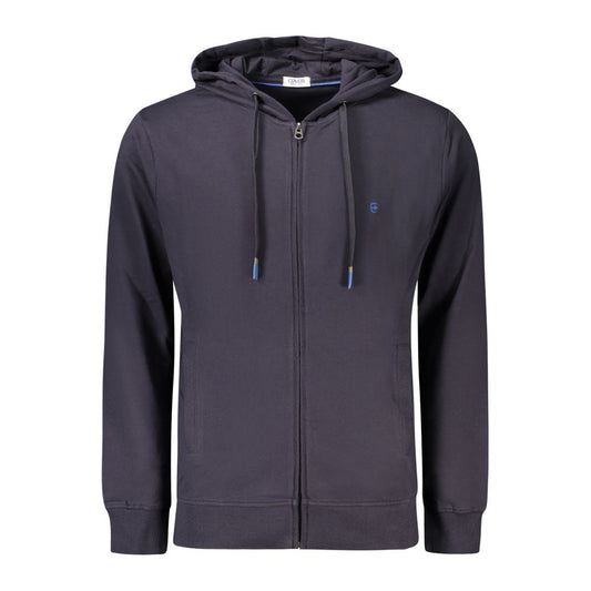Coveri Moving Blue Cotton Men's Sweatshirt