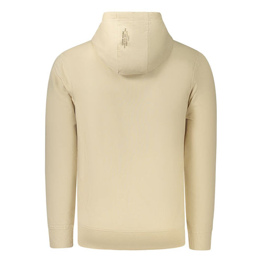 Coveri Moving Beige Cotton Men Hoodie