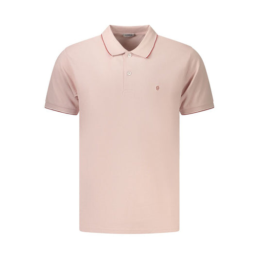 Coveri Moving Pink Cotton Men's Polo Shirt