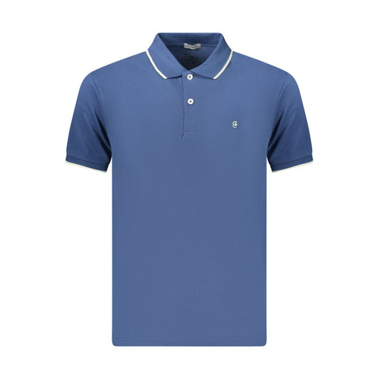 Coveri Moving Blue Cotton Men's Polo Shirt