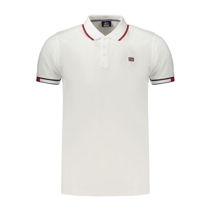 Norway 1963 White Cotton Men's Polo Shirt