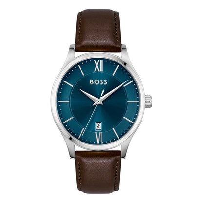 Hugo Boss Brown Leather Dress Watch