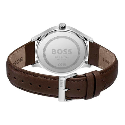 Hugo Boss Brown Leather Dress Watch