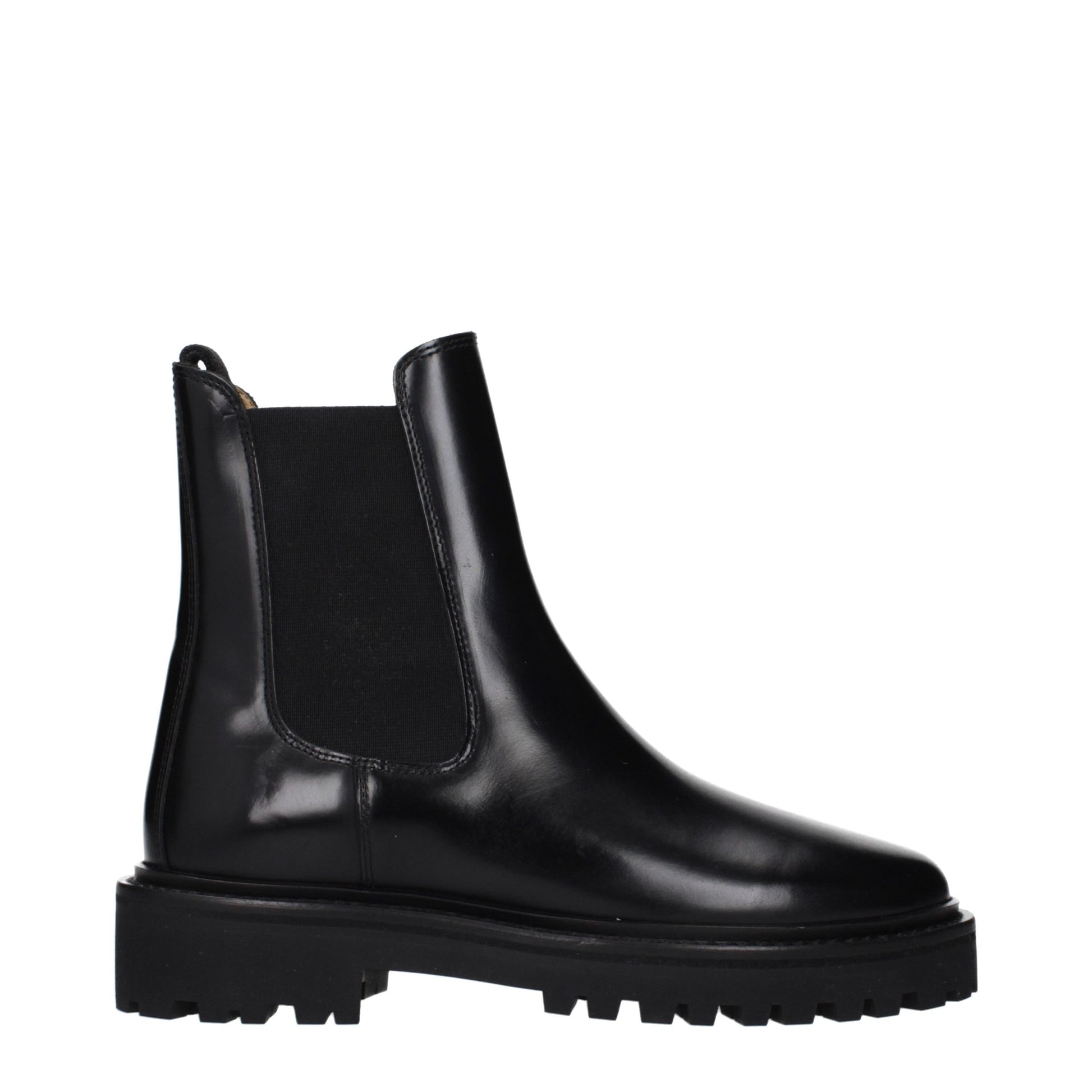Isabel Marant Black Leather Ankle Boots