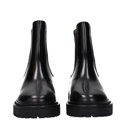Isabel Marant Black Leather Ankle Boots