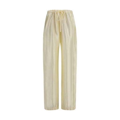 Khaite Beige Viscose Casual Pants