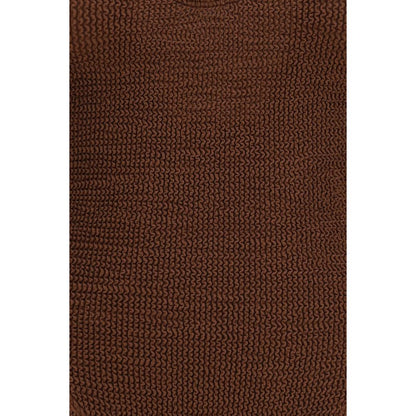 Hunza G Brown Polyamide One-Piece Swimsuit