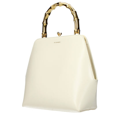 Jil Sander Beige Leather Handbag