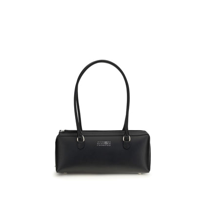 MM6 Black Calf Leather Bos Taurus Shoulder Bag