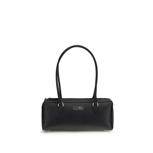 MM6 Black Calf Leather Bos Taurus Shoulder Bag