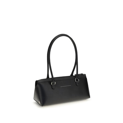 MM6 Black Calf Leather Bos Taurus Shoulder Bag