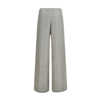 Brunello Cucinelli Silver Polyamide Casual Pants