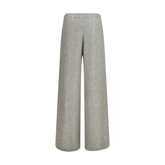 Brunello Cucinelli Silver Polyamide Casual Pants