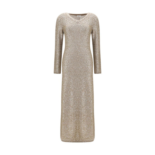 Brunello Cucinelli Brown Acetate Casual Dress