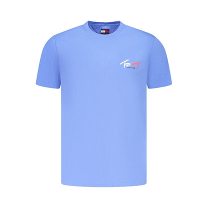 Tommy Hilfiger Azzurro Cotton Uomo T-Shirt