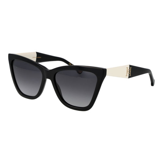 Carolina Herrera Black Acetate Sunglasses
