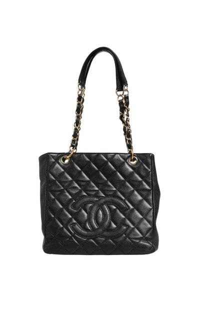 Chanel Caviar Petit Shopping Tote (PST) Black