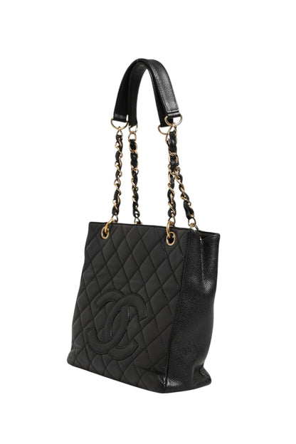 Chanel Caviar Petit Shopping Tote (PST) Black