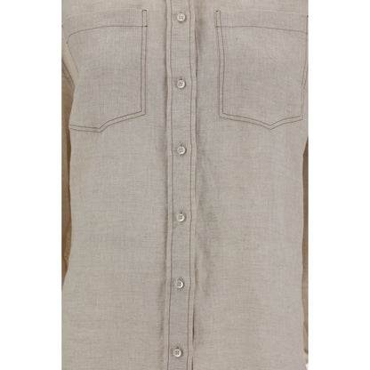 Brunello Cucinelli Beige Linen Shirt