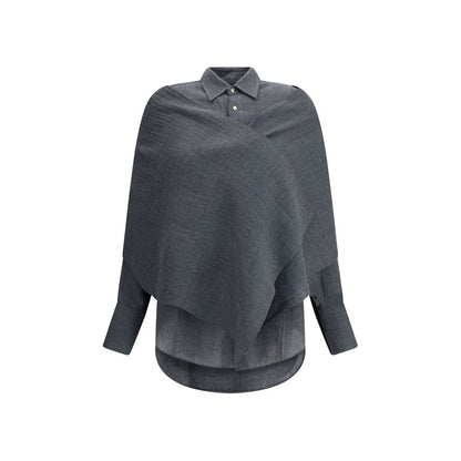 Darkpark Gray Wool Dress Shirt