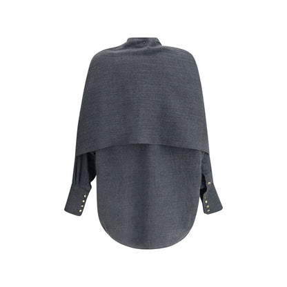 Darkpark Gray Wool Dress Shirt