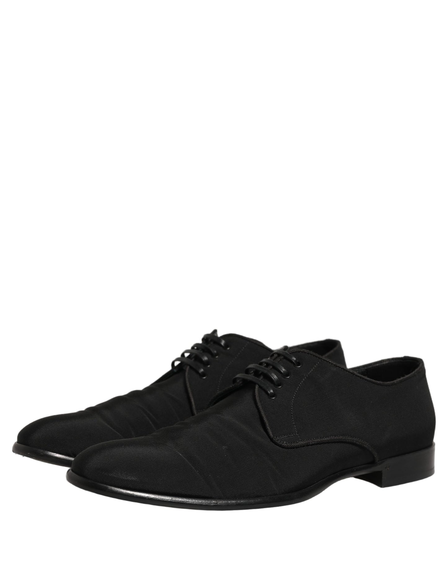 Dolce & Gabbana Black Suede Lace Up Derby Dress Formal Shoes
