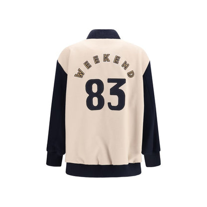 Max Mara Blue Wool Oves Aries Bomber