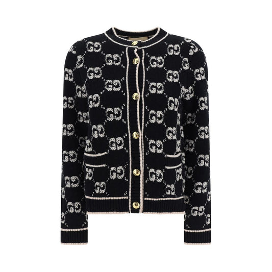 Gucci Black Wool Oves Aries Cardigan