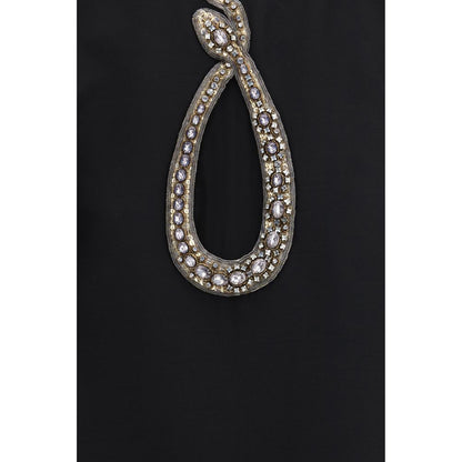 Valentino Black Wool Oves Aries Cocktail Dress