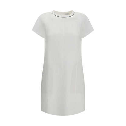Brunello Cucinelli White Viscose Casual Dress