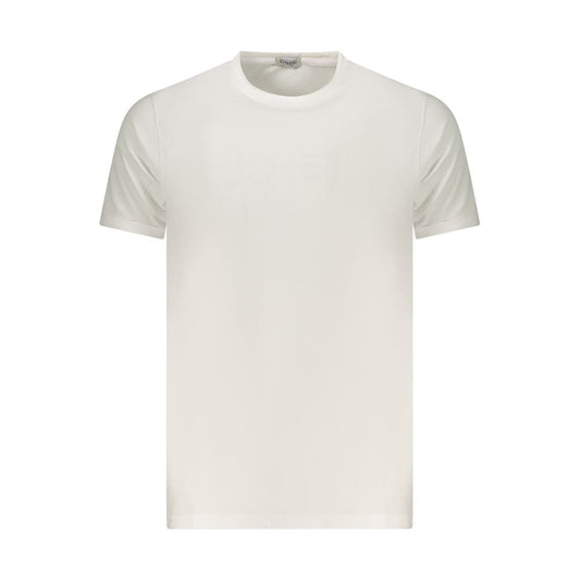 Coveri Moving White Cotton Men's T-Shirt