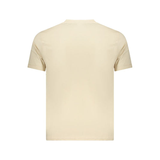 Coveri Moving Beige Cotton Mens T-Shirt