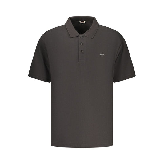 Rifle Black Cotton Men's Polo Shirt