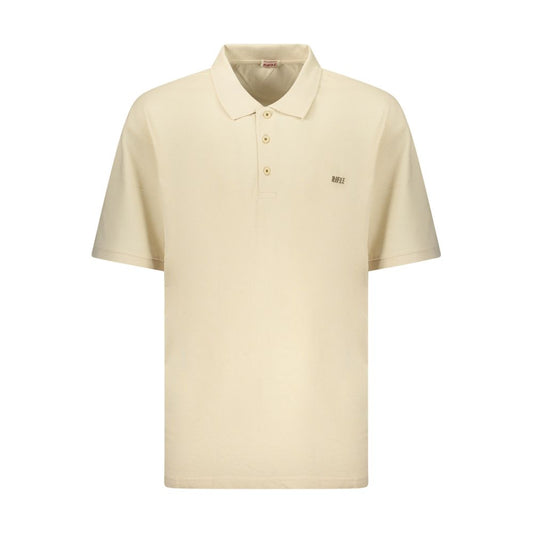 Rifle Beige Cotton Mens Polo