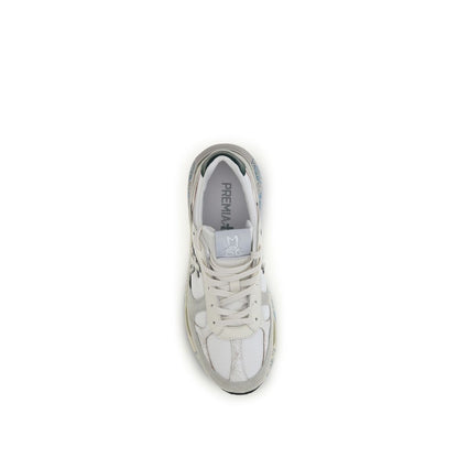 Premiata White Polyamide Athletic Sneakers